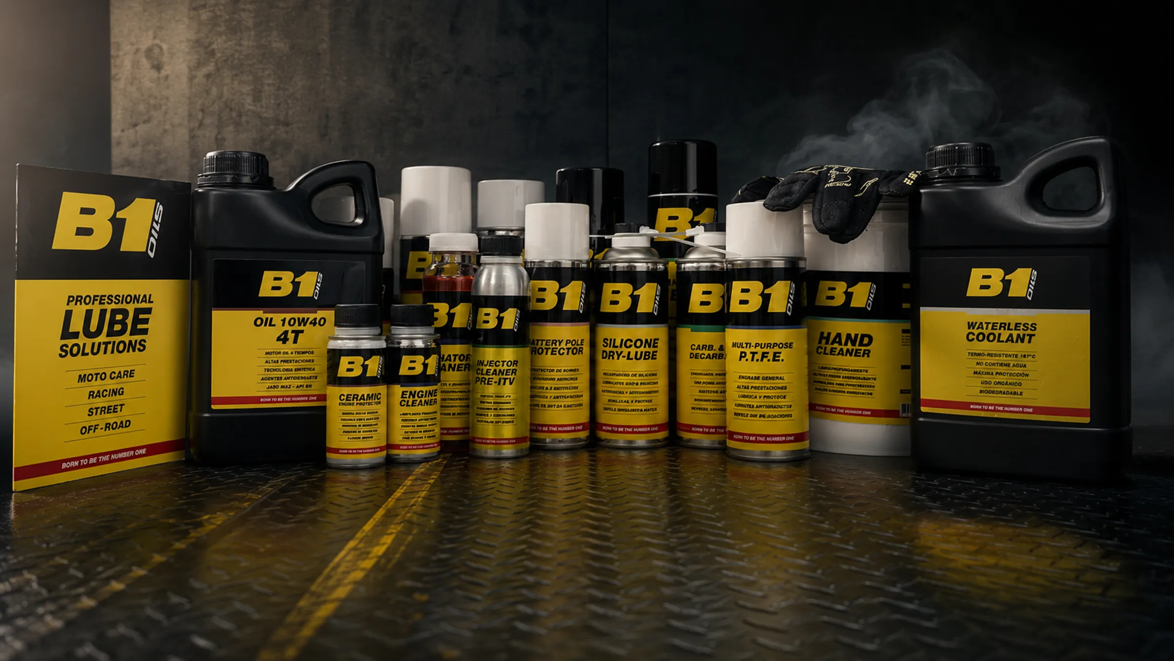Catálogo completo B1 — 26 productos: aceites, aditivos y lubricantes